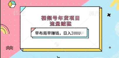 视频号年货项目，流量贼猛，早布局早挣钱，日入上k【揭秘】-928网创