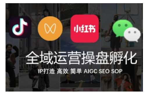 全域运营操盘(抖音+私域+小红书)，IP打造高效简单-928网创