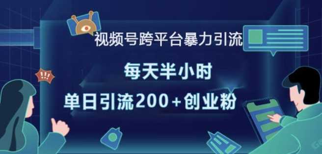 视频号跨平台暴力引流，每天半小时，单日引流200+精准创业粉-928网创