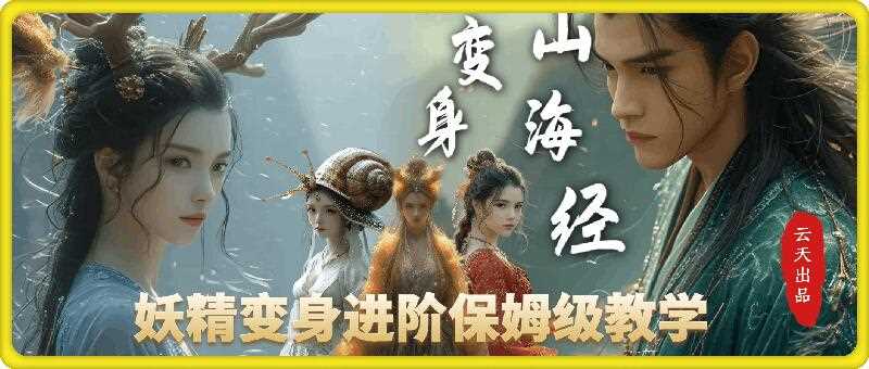 云天AI山海经变身视频教程，妖精变身进阶保姆级教学-928网创