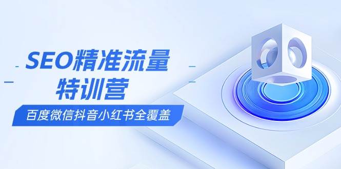 （13851期）SEO精准流量特训营，百度微信抖音小红书全覆盖，带你搞懂搜索优化核心技巧-928网创