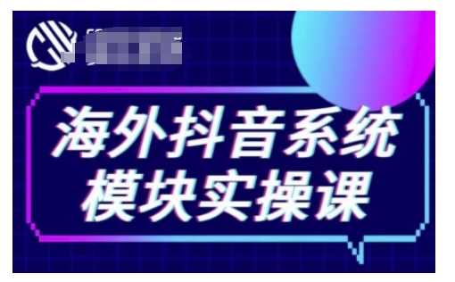 海外抖音Tiktok系统模块实操课，TK短视频带货，TK直播带货，TK小店端实操等-928网创