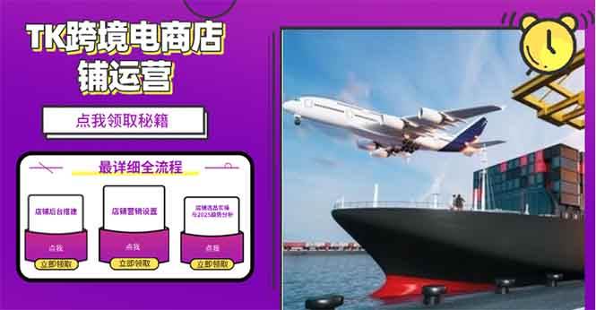 （13951期）2025TK电商选品趋势0到1店铺搭建最全实操讲解，轻松在家把货卖出国-928网创