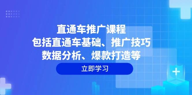 （14001期）直通车推广课程：包括直通车基础、推广技巧、数据分析、爆款打造等-928网创
