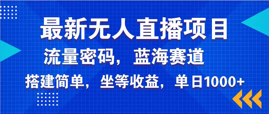 （14174期）最新无人直播项目—美女电影游戏，轻松日入3000+，蓝海赛道流量密码，…-928网创