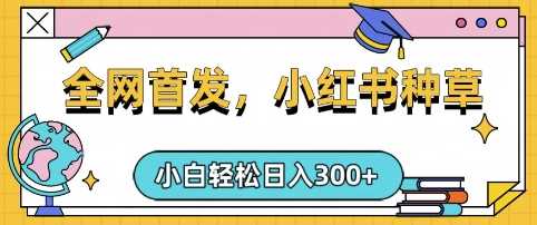 小红书种草，手机项目，日入3张，复制黏贴即可，可矩阵操作，动手不动脑【揭秘】-928网创