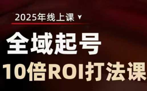 2025全域起号10倍ROI打法课，助你提升直播间的投资回报率-928网创